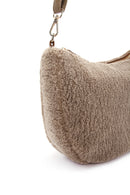 Women's Mink Plush Shoulder Bag | Derimod Women's Mink Plush Shoulder Bag | Derimod