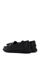 Kadın Siyah Püsküllü Deri Comfort Loafer | Derimod Kadın Siyah Püsküllü Deri Comfort Loafer | Derimod