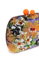Woman Multicolored Chain Strap Sequin Mini Box Evening Bag | Derimod Woman Multicolored Chain Strap Sequin Mini Box Evening Bag | Derimod