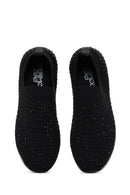 Kadın Siyah Taşlı Sneaker | Derimod Kadın Siyah Taşlı Sneaker | Derimod