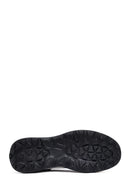 Men's Black Lace-up Thick-Sole Leather Sneaker | Derimod Men's Black Lace-up Thick-Sole Leather Sneaker | Derimod