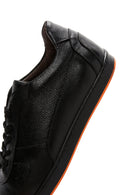 Men's Black Leather Casual Sneaker | Derimod Men's Black Leather Casual Sneaker | Derimod