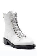 Women's Lace-Up Leather Boots | Derimod Women's Lace-Up Leather Boots | Derimod