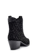 Women's Suede Leather Heeled Boots | Derimod Women's Suede Leather Heeled Boots | Derimod