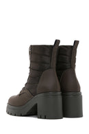 Women's Green Thick Heeled Boots | Derimod Women's Green Thick Heeled Boots | Derimod