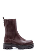 Women's Leather Zippered Long Boots | Derimod Women's Leather Zippered Long Boots | Derimod