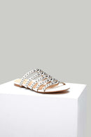 Women's Slippers with Metal Detail | Derimod Women's Slippers with Metal Detail | Derimod