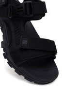 Men's Black Fabric Sandals | Derimod Men's Black Fabric Sandals | Derimod