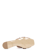 Women's Tan Leather Slippers | Derimod Women's Tan Leather Slippers | Derimod