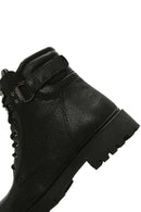 Men's Black Leather Zippered Casual Boots | Derimod Men's Black Leather Zippered Casual Boots | Derimod