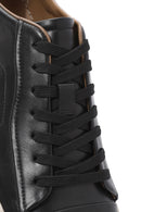 Men's Black Lace-up Leather Sneaker | Derimod Men's Black Lace-up Leather Sneaker | Derimod