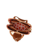 Woman Brown Long-Strap Mini Shoulder Bag | Derimod Woman Brown Long-Strap Mini Shoulder Bag | Derimod