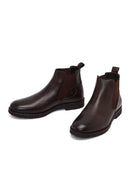 Male Brown Leather Casual Chelsea Boots | Derimod Male Brown Leather Casual Chelsea Boots | Derimod