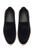 Erkek Lacivert Süet Deri Casual Loafer | Derimod Erkek Lacivert Süet Deri Casual Loafer | Derimod