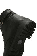 Men's Black Leather Zippered Casual Boots | Derimod Men's Black Leather Zippered Casual Boots | Derimod