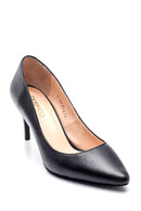 Women's Black Leather Classic Stiletto | Derimod Women's Black Leather Classic Stiletto | Derimod