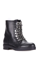 Women's Leather Boots with Chain | Derimod Women's Leather Boots with Chain | Derimod