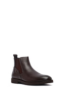 Male Brown Leather Casual Chelsea Boots | Derimod Male Brown Leather Casual Chelsea Boots | Derimod