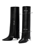 Woman Black Thin High Heels Leather Boot | Derimod Woman Black Thin High Heels Leather Boot | Derimod
