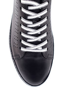 Erkek Siyah Deri Sneaker | Derimod Erkek Siyah Deri Sneaker | Derimod