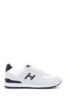 Hammer Jack Men's White Peru Suede Leather Sneaker | Derimod Hammer Jack Men's White Peru Suede Leather Sneaker | Derimod