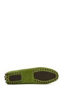 Women's Green Suede Leather Loafer | Derimod Women's Green Suede Leather Loafer | Derimod