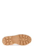 Women's Beige Thick Soled Leather Masculine Loafer | Derimod Women's Beige Thick Soled Leather Masculine Loafer | Derimod