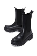 Women's Black Leather Chelsea Boots | Derimod Women's Black Leather Chelsea Boots | Derimod
