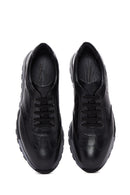 Erkek Siyah Deri Sneaker | Derimod Erkek Siyah Deri Sneaker | Derimod