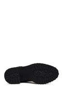 Women's Black Zippered Thick Heeled Boots | Derimod Women's Black Zippered Thick Heeled Boots | Derimod