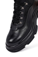 Men's Black Zippered Leather Boat | Derimod Men's Black Zippered Leather Boat | Derimod