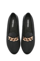 Women's Black Leather Masculine Loafer | Derimod Women's Black Leather Masculine Loafer | Derimod