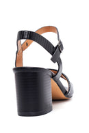 Women's Black Thick Heeled Sandals | Derimod Women's Black Thick Heeled Sandals | Derimod