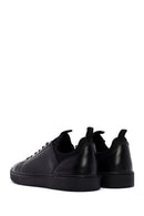 Men's Black Lace-up Leather Sneaker | Derimod Men's Black Lace-up Leather Sneaker | Derimod