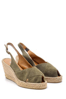 Women's Suede Wedge Heeled Shoes | Derimod Women's Suede Wedge Heeled Shoes | Derimod
