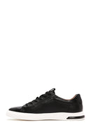 Men's Black Lace-up Leather Sneaker | Derimod Men's Black Lace-up Leather Sneaker | Derimod
