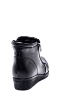 Women's Wedge Heeled Zippered Leather Boots | Derimod Women's Wedge Heeled Zippered Leather Boots | Derimod