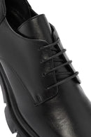 Women's Black Lace-Up Thick Heel Leather Masculine Classic Shoes | Derimod Women's Black Lace-Up Thick Heel Leather Masculine Classic Shoes | Derimod