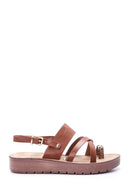 Women's Crocodile Detailed Sandals | Derimod Women's Crocodile Detailed Sandals | Derimod