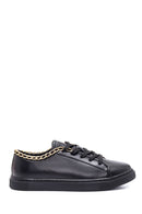 Women's Leather Chain Sneaker | Derimod Women's Leather Chain Sneaker | Derimod