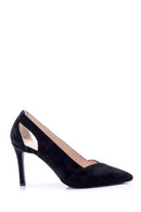Women's Heel Detailed Suede Stiletto | Derimod Women's Heel Detailed Suede Stiletto | Derimod