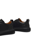 Erkek Siyah Kalın Tabanlı Deri Sneaker | Derimod Erkek Siyah Kalın Tabanlı Deri Sneaker | Derimod