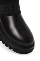 Harley Davidson Male Black Polperro Leather Chelsea Boots | Derimod Harley Davidson Male Black Polperro Leather Chelsea Boots | Derimod