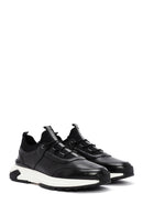 Men's Black Lace-Up Leather Casual Sneaker | Derimod Men's Black Lace-Up Leather Casual Sneaker | Derimod