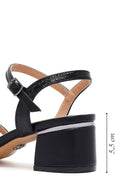 Women's Black Ankle Buckle Thick Heel Sandals | Derimod Women's Black Ankle Buckle Thick Heel Sandals | Derimod