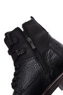Men's Black Leather Zippered Boots | Derimod Men's Black Leather Zippered Boots | Derimod
