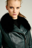 Stella Women's Leather Jacket | Derimod Stella Women's Leather Jacket | Derimod