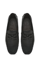 Erkek Siyah Tokalı Deri Loafer | Derimod Erkek Siyah Tokalı Deri Loafer | Derimod