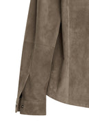 Kroos Men's Mink Suede Leather Jacket | Derimod Kroos Men's Mink Suede Leather Jacket | Derimod