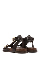 Women's Brown Ankle Strap Leather Sandals | Derimod Women's Brown Ankle Strap Leather Sandals | Derimod